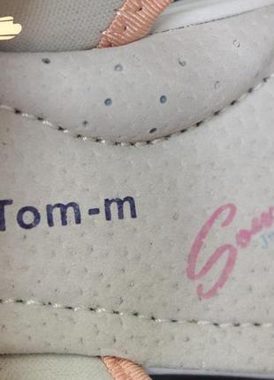 Том.м детские босоножки сандалии розовые с персиком девочкам на 3 липучках7 фото