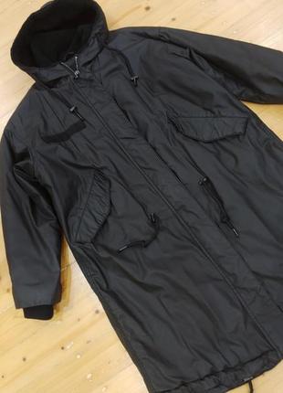 Подовжена куртка парка monki xs s