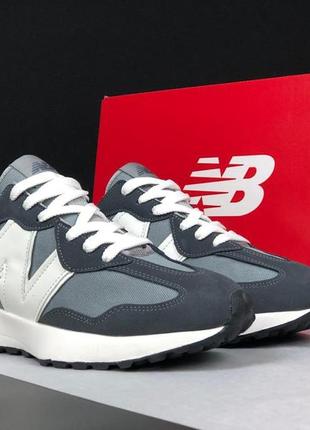 Стильные женские очень легкие демисезонные кроссовки new balance 327