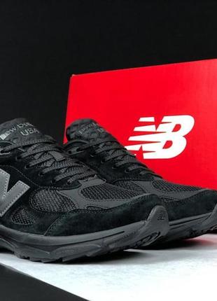 Чоловічі кросівки new balance 990 чорні повсякденні кросівки весняні спортивні літні кросівки