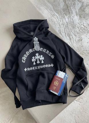 Брендовое худи в стиле chrome hearts