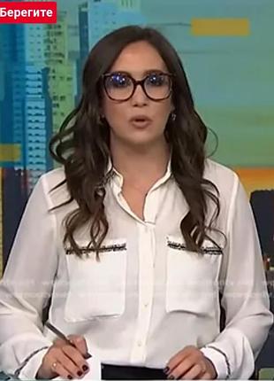 Сорочка zara у стилі chanel