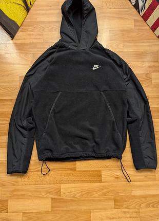 Nike polar fleece плюшевый худи размер м-л оригинал