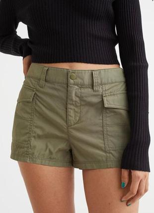Брендовые лёгкие шорты с карманами divided by h&m этикетка