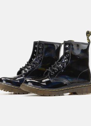 Лакированные ботинки dr. martens botki осень зима распродаж уценка