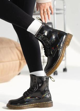 Лакированные ботинки dr. martens осень зима распродаж уценка3 фото
