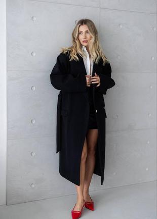 4 кольори! жіноче класичне кашемірове пальто з 40% вовни, вільного крою з вовною, шерстяне, базове, пряме, без принту, з поясом, спущене плече