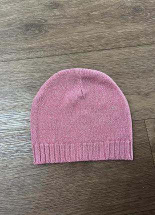 3-4 года, шапка для девочки демисезонная