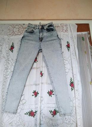 Супер джинсисвітло-голубого кольору р.34"denim" варьонки.