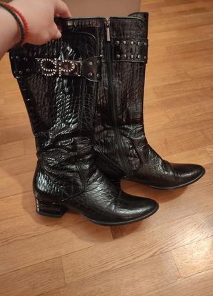 Шкіряні сапожки