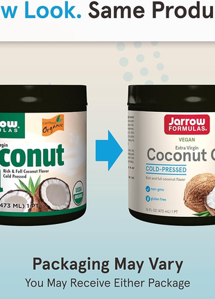 Jarrow formulas, органический продукт, кокосовое масло холодного отжима, 473 г