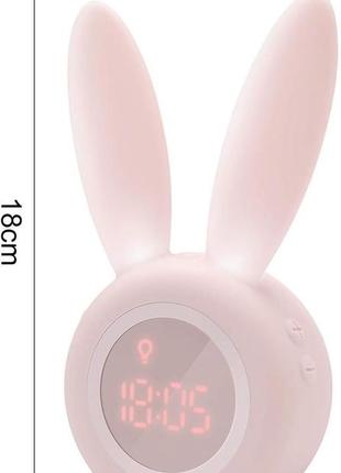 Цифровой будильник для девочек homealexa kids alarm clock розовый уценка3 фото