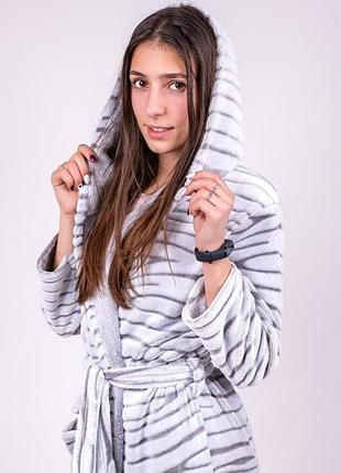 Халат теплый махровый женский на запах10 фото