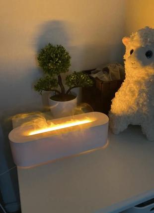 Увлажнитель воздуха, аромадиффузор в виде камина, огня