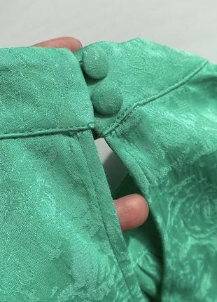 💚красива зелена блуза zara  100% віскоза , красивий натуральний переливаючий матеріал6 фото