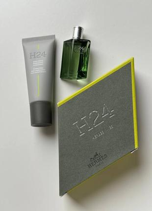 Hermes h24 herbes vives  аромат 5мл увлажняющий крем 20мл