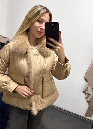 Пуховик осенний пуховик женский пуховик натуральный пух пуховик норка