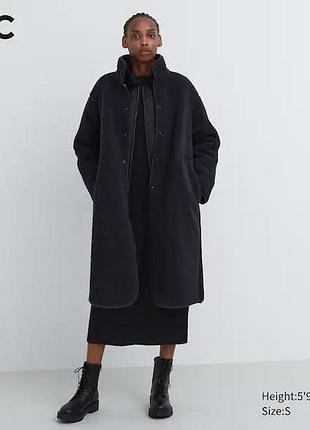 Пальто флісове оверсайз uniqlo