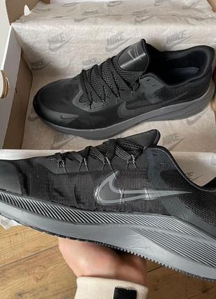 Nike zoom air running black/grey3 фото