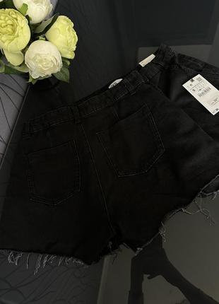Шорты-юбка zara, черные шорты-юбка zara, шорты zara, чорні шорти спідниця zara8 фото