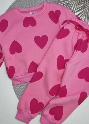 Флисовый костюм теплый на девочку зара zara