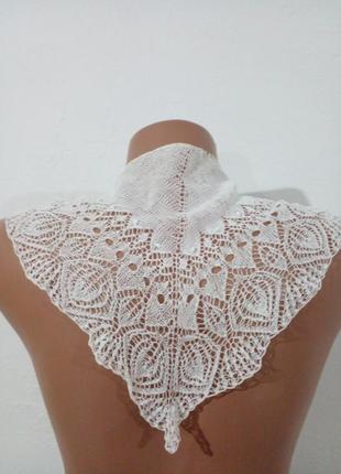 Небольшой винтажный платок воротник кружево плетения2 фото