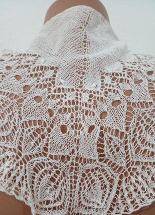 Небольшой винтажный платок воротник кружево плетения3 фото