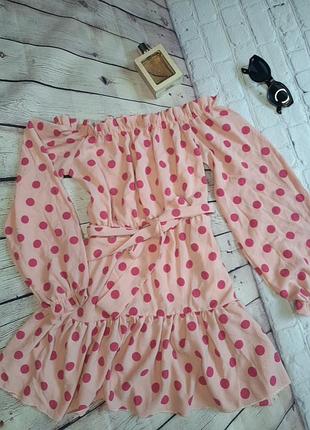 Сукня легка в горох