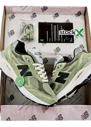 Кросівки new balance 990v3 jjjound olive9 фото