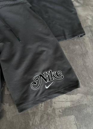 Чоловічий комплект nike на весну-літо у сірому кольорі premium якості, стильний та зручний комплект на кожен день5 фото