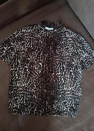 Топ футболка кропу топ леопард лео леопардовий  принт4 фото