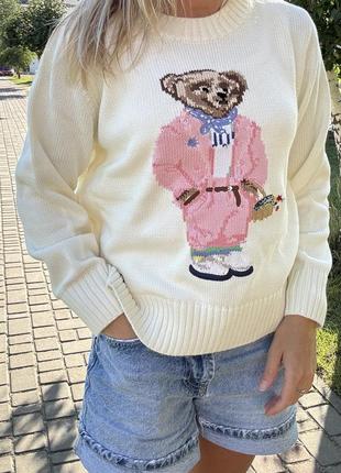 Джемпер ralph lauren polo светр з ведмедиком