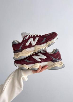 Кроссовки new balance 9060' washed burgundy'4 фото