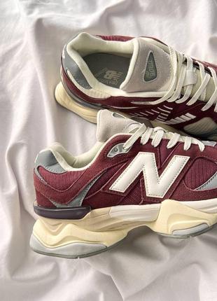 Кроссовки new balance 9060' washed burgundy'9 фото