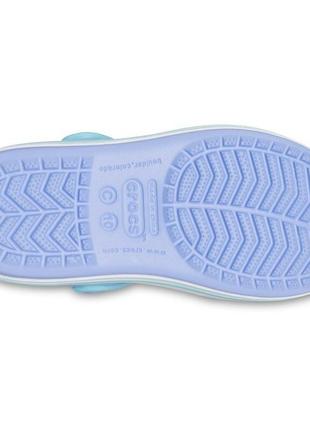 Крокс крокбенд сандалі дитячі голубі crocs crocband kids sandal moon jelly3 фото