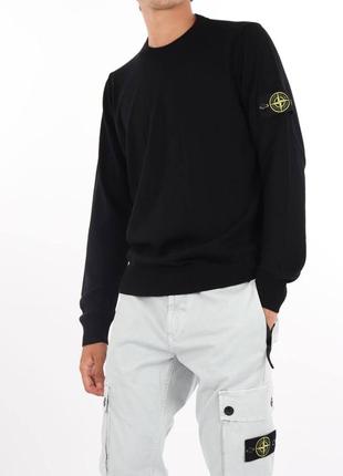 Топовый свитшот stone island black 🥷2 фото