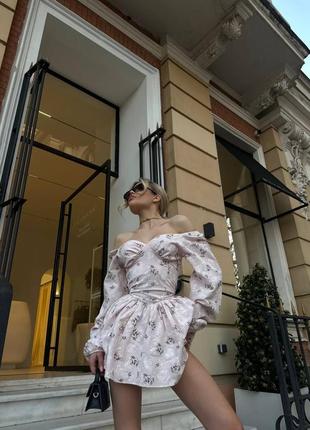 Жіноча натуральна сукня-комбінезон з мусліну квітковий принт4 фото