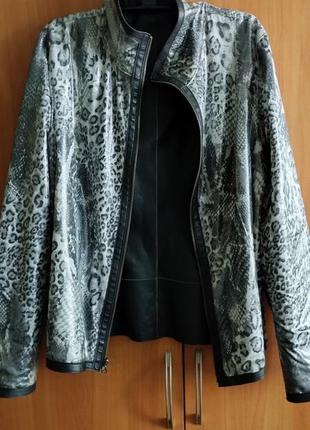 Куртка натуральная кожа двухсторонняя туреченица4 фото