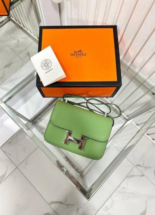 Шкіряна сумка клатч в стилі hermes4 фото