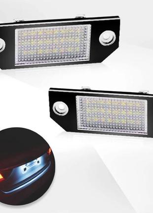 Led подсветка номера ford focus c-max, focus mk2 (комплект 2-шт) с обманкой canbus