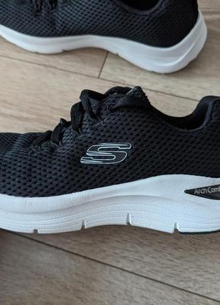 Черные кроссовки от skechers lite weight 37 р. 24-24.5 см