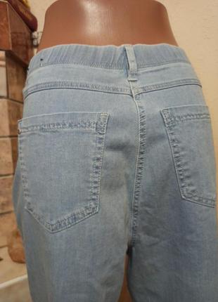 Фірмові натуральні прямі джинси та вільна блуза-сорочка вказ 50р2 фото