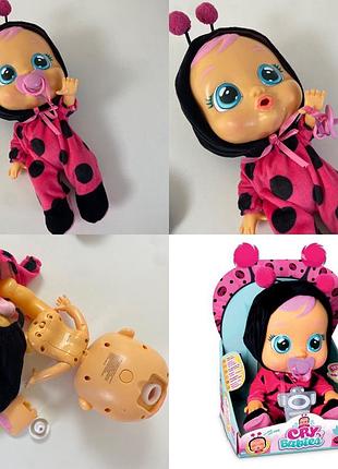 Cry babies lady bug кукла, плачущая солнышко, леди бас5 фото