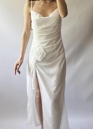 Новое, белое платье, размер s2 фото