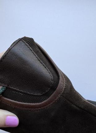 Чоботи сапоги коричневі tommy hilfiger шкіра замша високі розмір 38 демисозенні весна / осінь2 фото