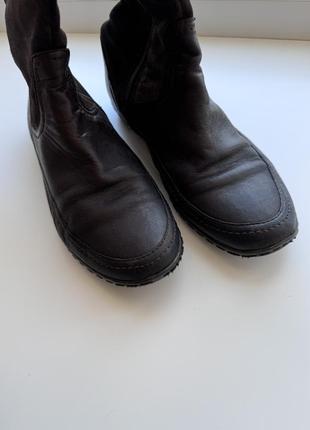 Сапоги сапоги коричневые Tommy hilfiger кожа замша высокие размер 38 демисозные весна/осень4 фото