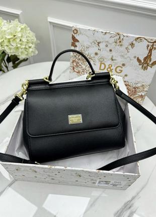 Сумка женская dolce&gabbana sicily medium черный дольче габбана