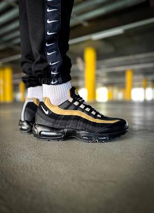 Кроссовки nike air max 95 "black elemental gold"