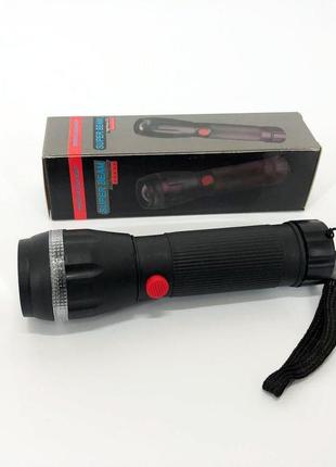 Ручний ліхтарик на батарейках (3хааа) з функцією зуму, кишеньковий міні ліхтар лід ліхтар переносний гарний3 фото