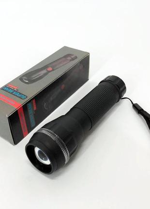 Ручний ліхтарик на батарейках (3хааа) з функцією зуму, кишеньковий міні ліхтар лід ліхтар переносний гарний2 фото